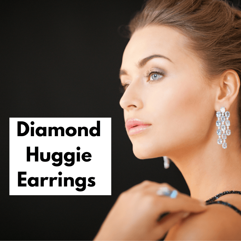 Diamond Huggie Earrings 